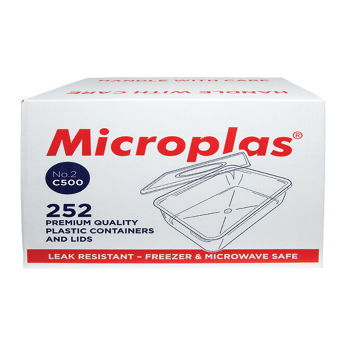 C500 MICROPLAS CONTAINERS & LIDS MICROPLAS塑料盒带盖子