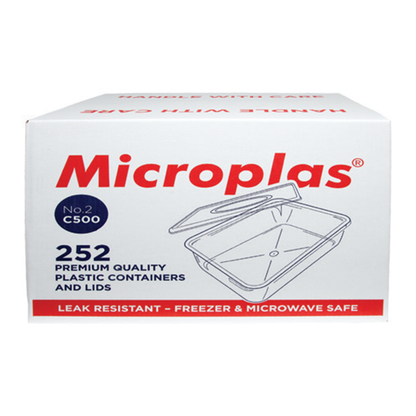 C500 MICROPLAS CONTAINERS & LIDS MICROPLAS塑料盒带盖子