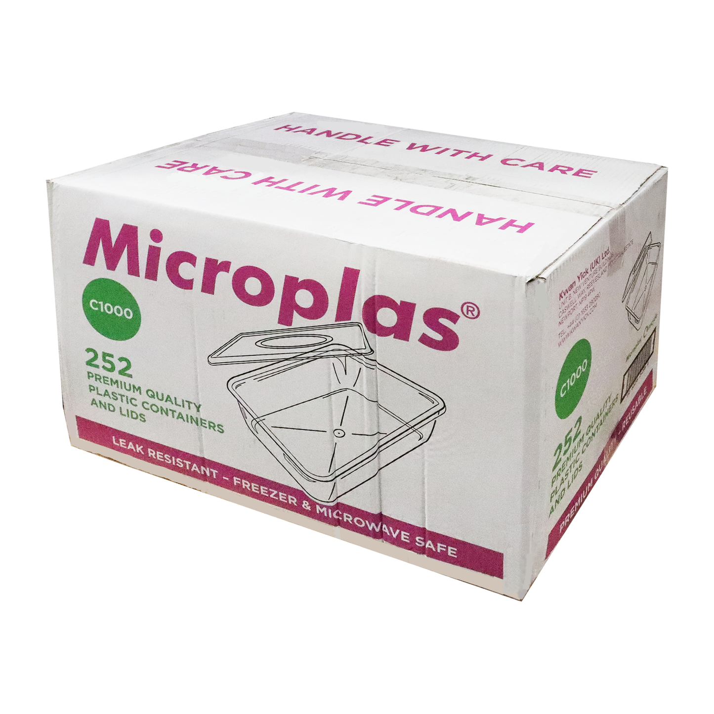 Microplas C1000 Container Microplas C1000塑料盒带盖