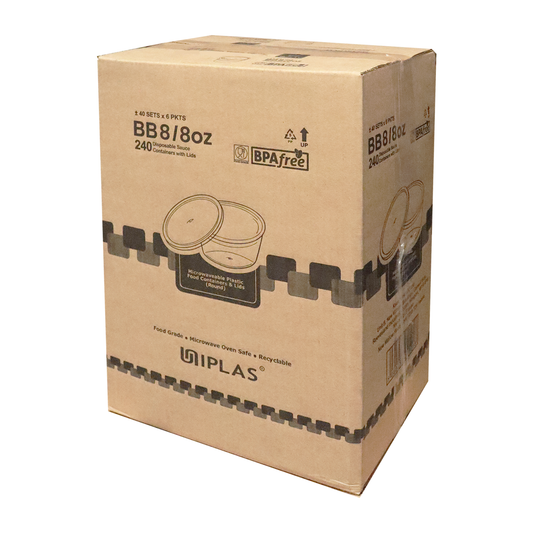 Uniplas BB8-08RD Container with Lid Uniplas塑料盒带盖